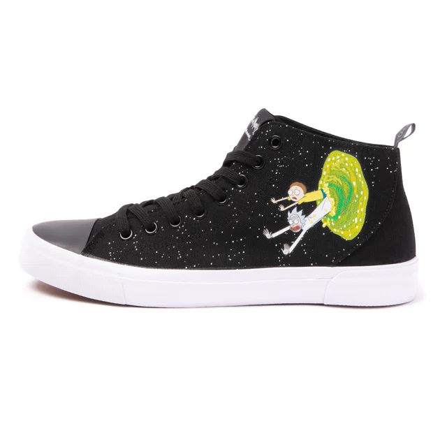 Akedo x Rick & Morty - Chaussures Signature Coupe Haute Noires