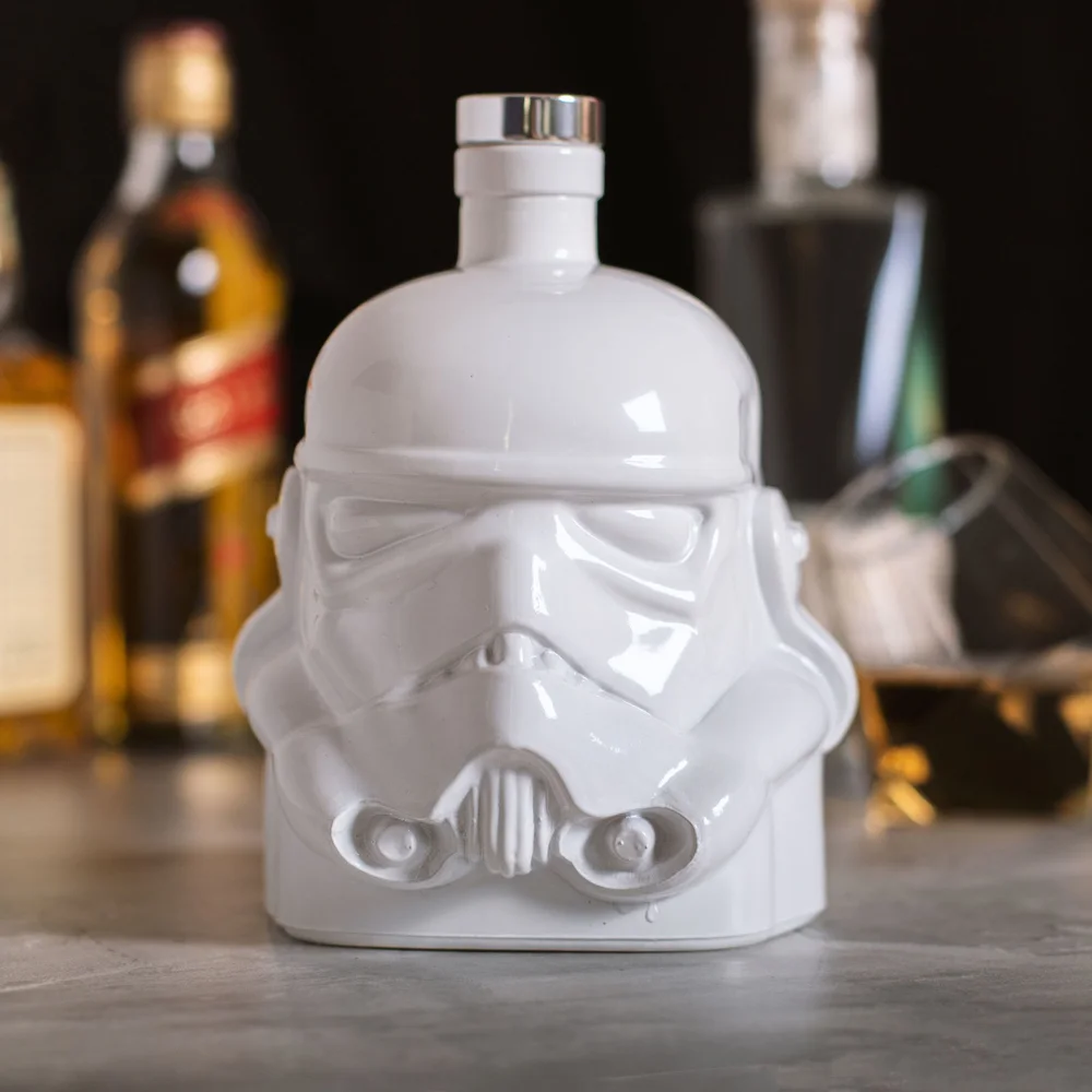 Original Stormtrooper Decanter (750ML) - White, based on the Original Stormtrooper Helmet design. Image 1
