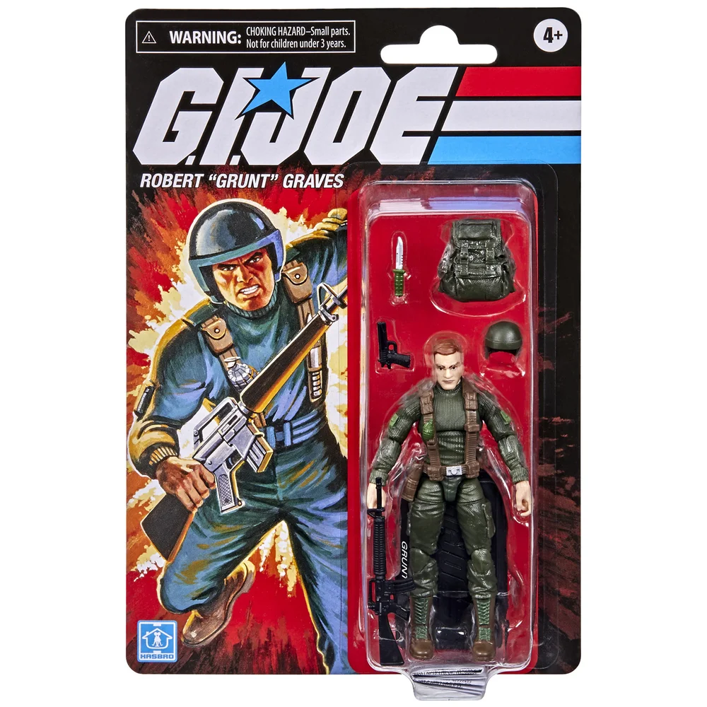 Figurine de Collection Hasbro G.I. Joe Retro Collection Robert “Grunt” Graves Image 1