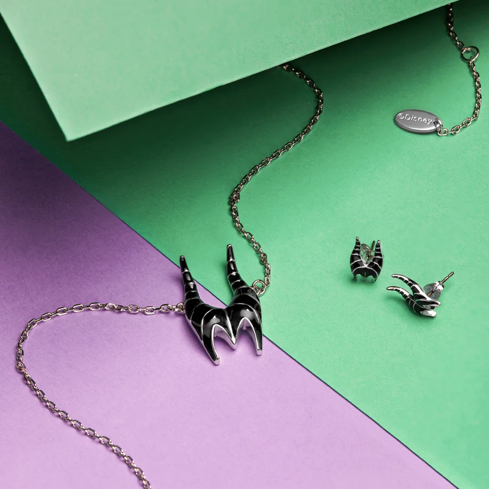 Couture Kingdom Disney Sleeping Beauty Mistress of Evil Maleficent Enamelled Stud Earrings Image 1