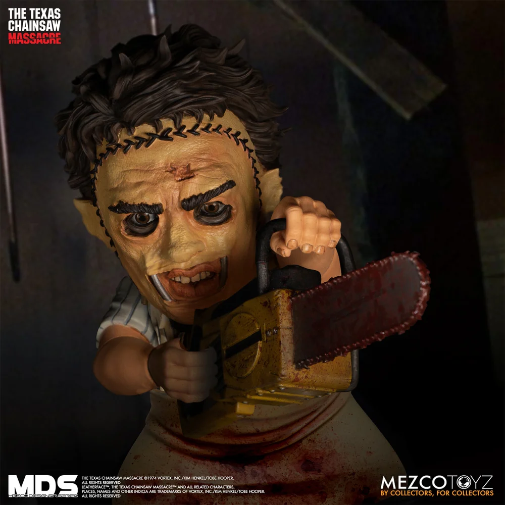 Mezco Designer Series Texas Chainsaw Massacre Leatherface 6 Inch Figure Image 1