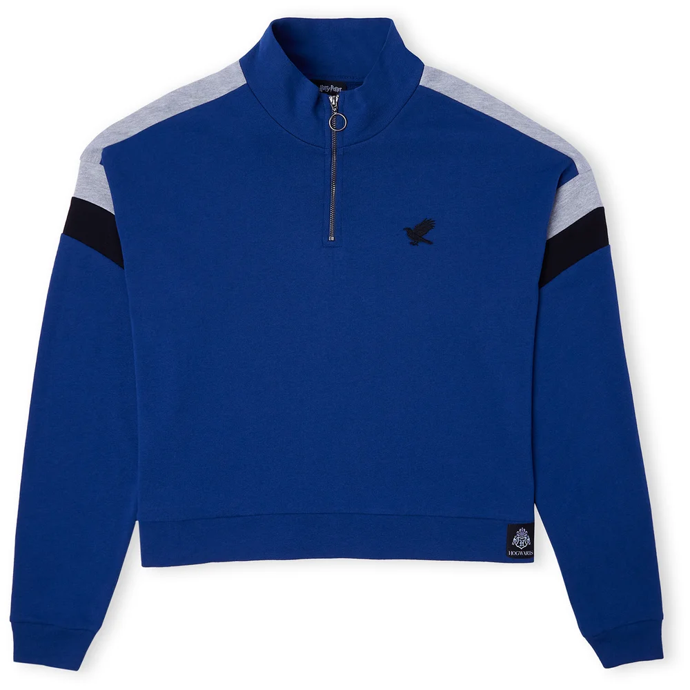 Ravenclaw House Women's Funnel Neck Cropped Sweater - Navy - XS Image 1