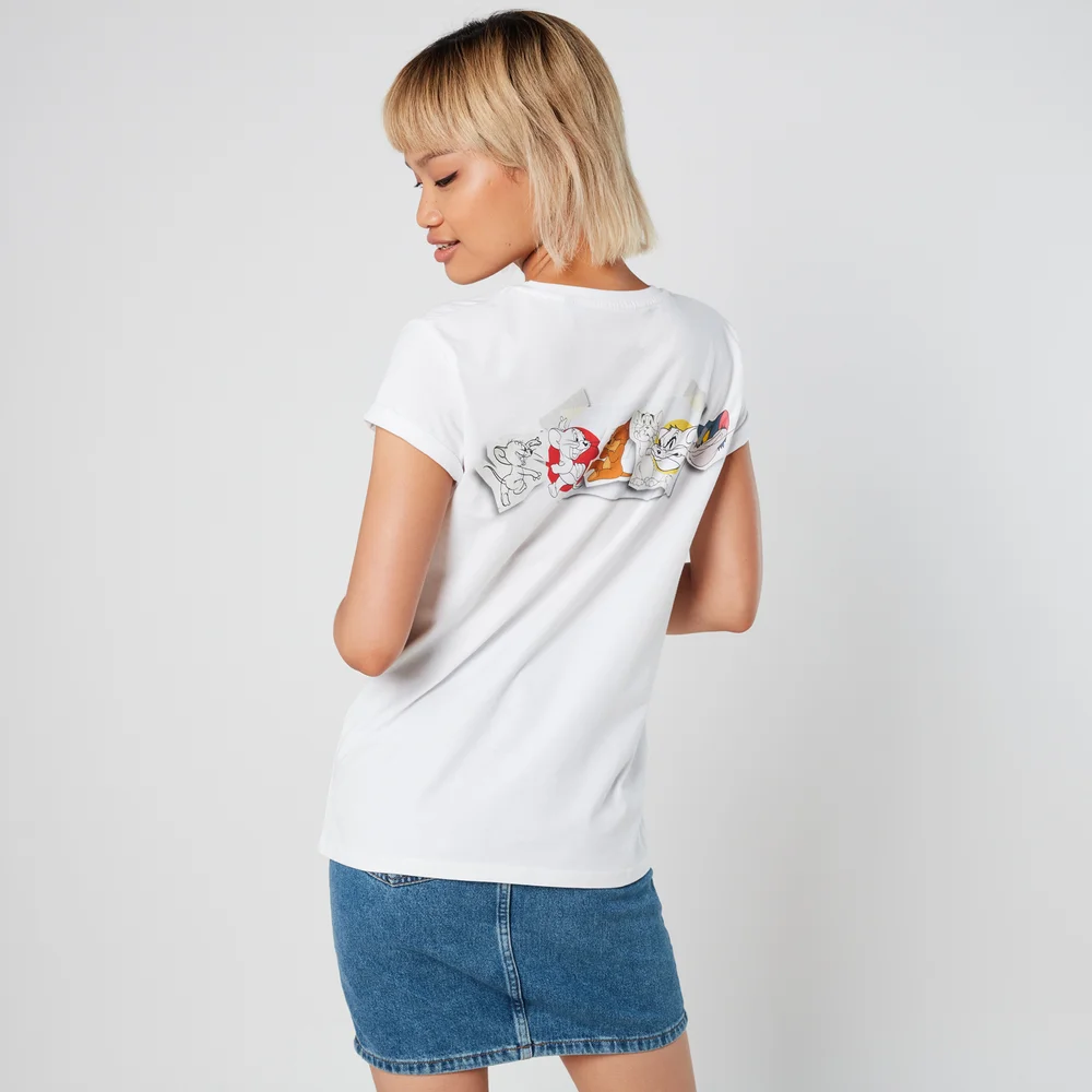 Tom & Jerry Evolution Women's T-Shirt - White - XS Image 1