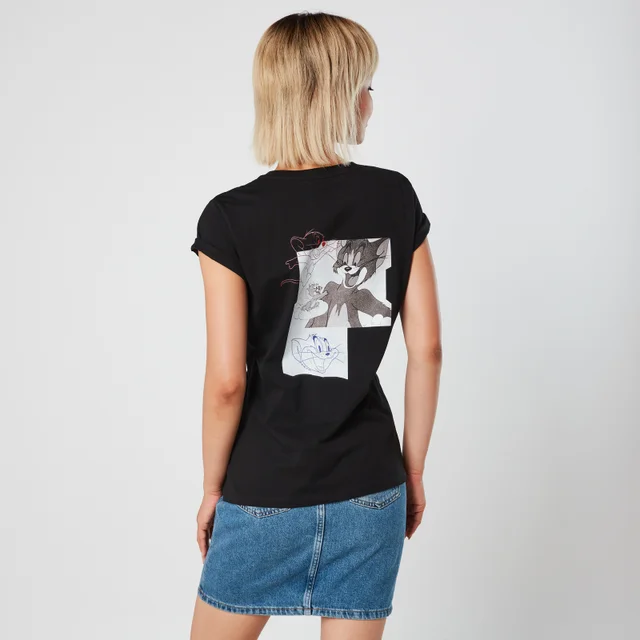 Tom & Jerry Collage Women's T-Shirt - Black