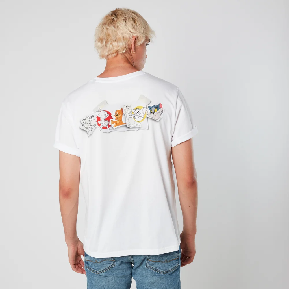 Tom & Jerry Evolution Men's T-Shirt - White - S - Blanc Image 1