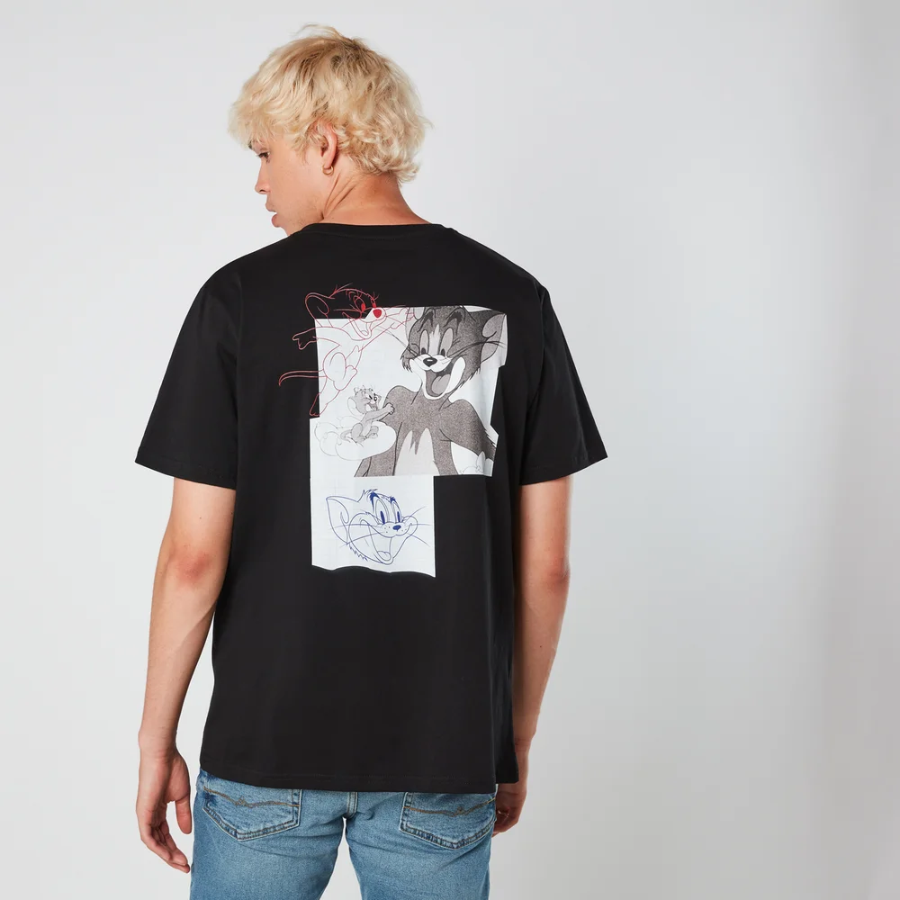 Tom & Jerry Collage Men's T-Shirt - Black - S - Noir Image 1