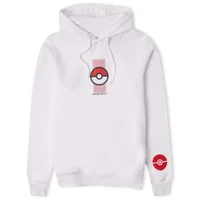 Hoodie Pokémon Pokéball Unisexe - Blanc
