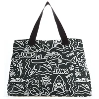 Jaws Black Doodle Tote Bag - undefined undefined