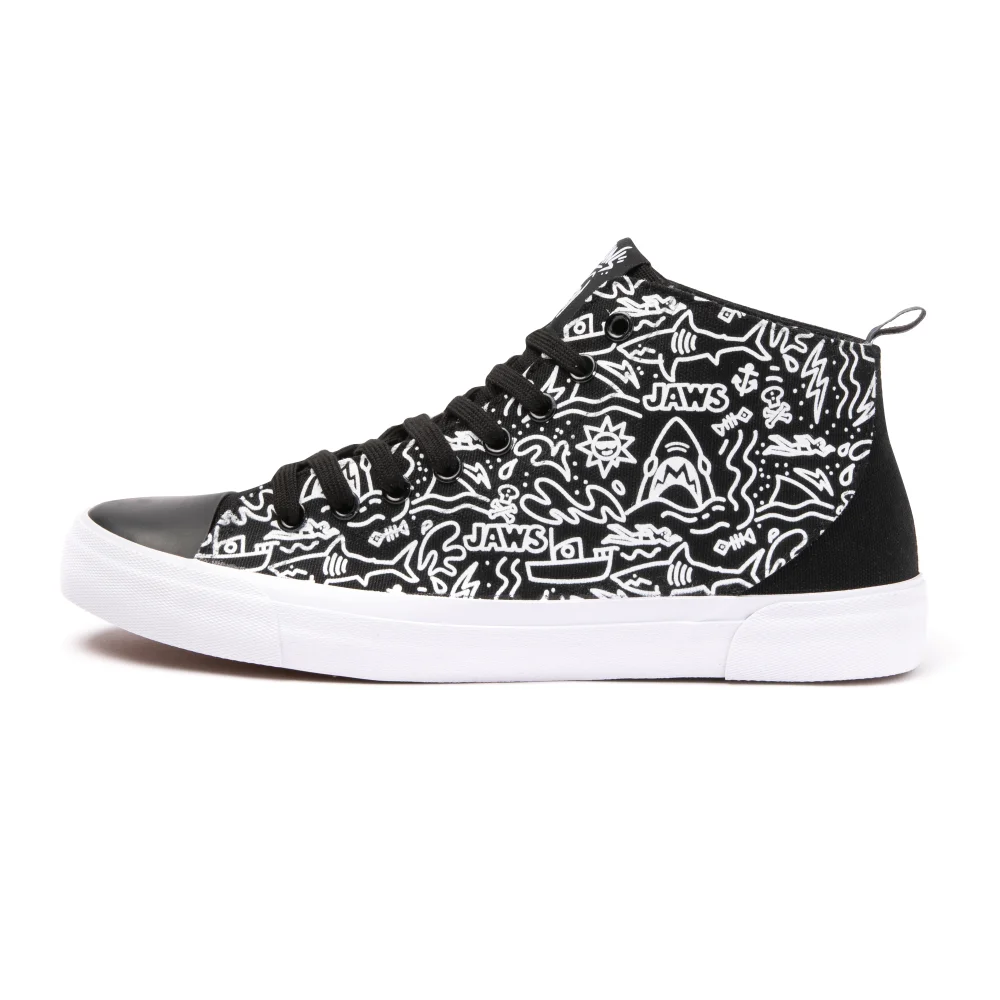 Akedo x Jaws Deep Sea Doodle High Top - Black - UK10 / EU44.5 Image 1