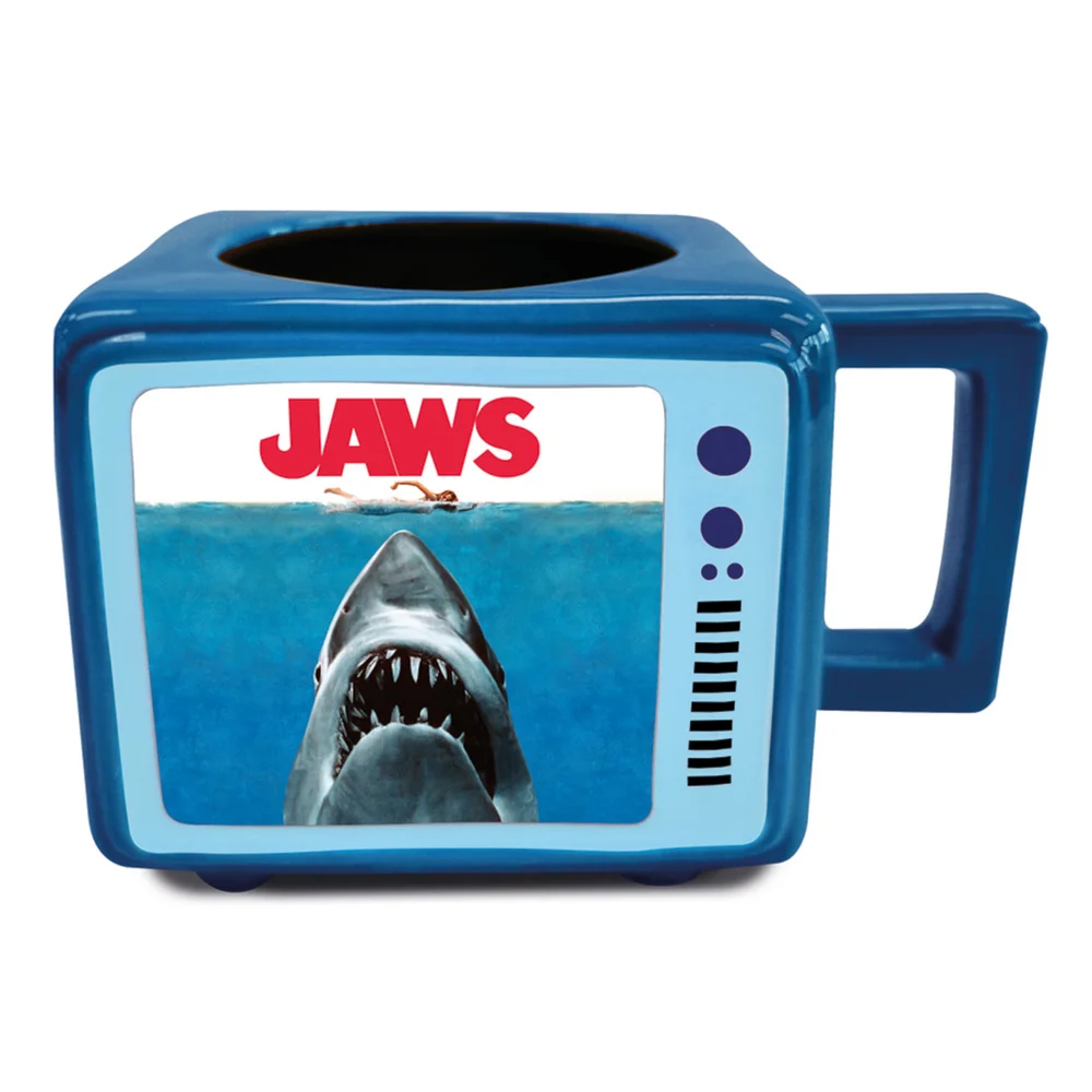 Jaws (Bigger Boat) Heat Change Retro TV Mugs Image 1