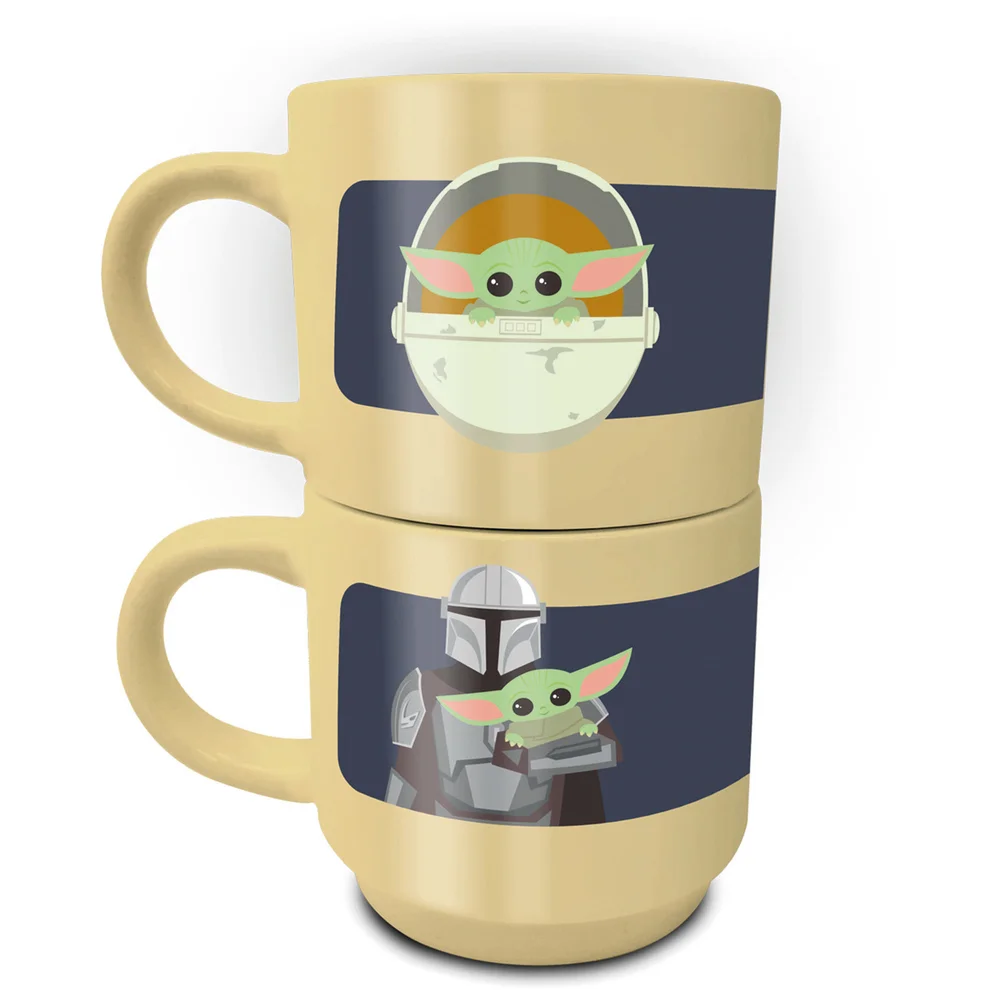 Star Wars: The Mandalorian (Stronger - Where I Go) Stack Mug Set Image 1