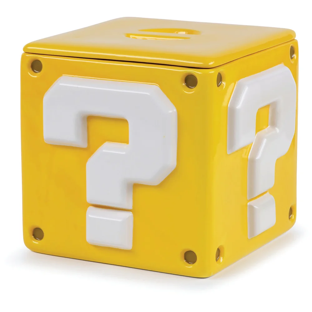 Super Mario Question Block Cookie Jar Image 1