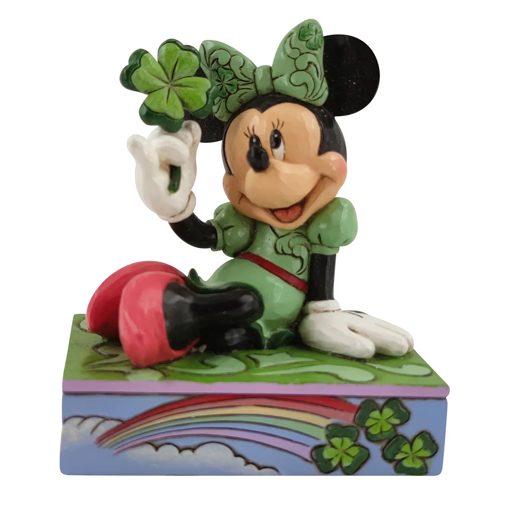 Disney Traditions St Patrick's Day Minnie Figurine Image 1