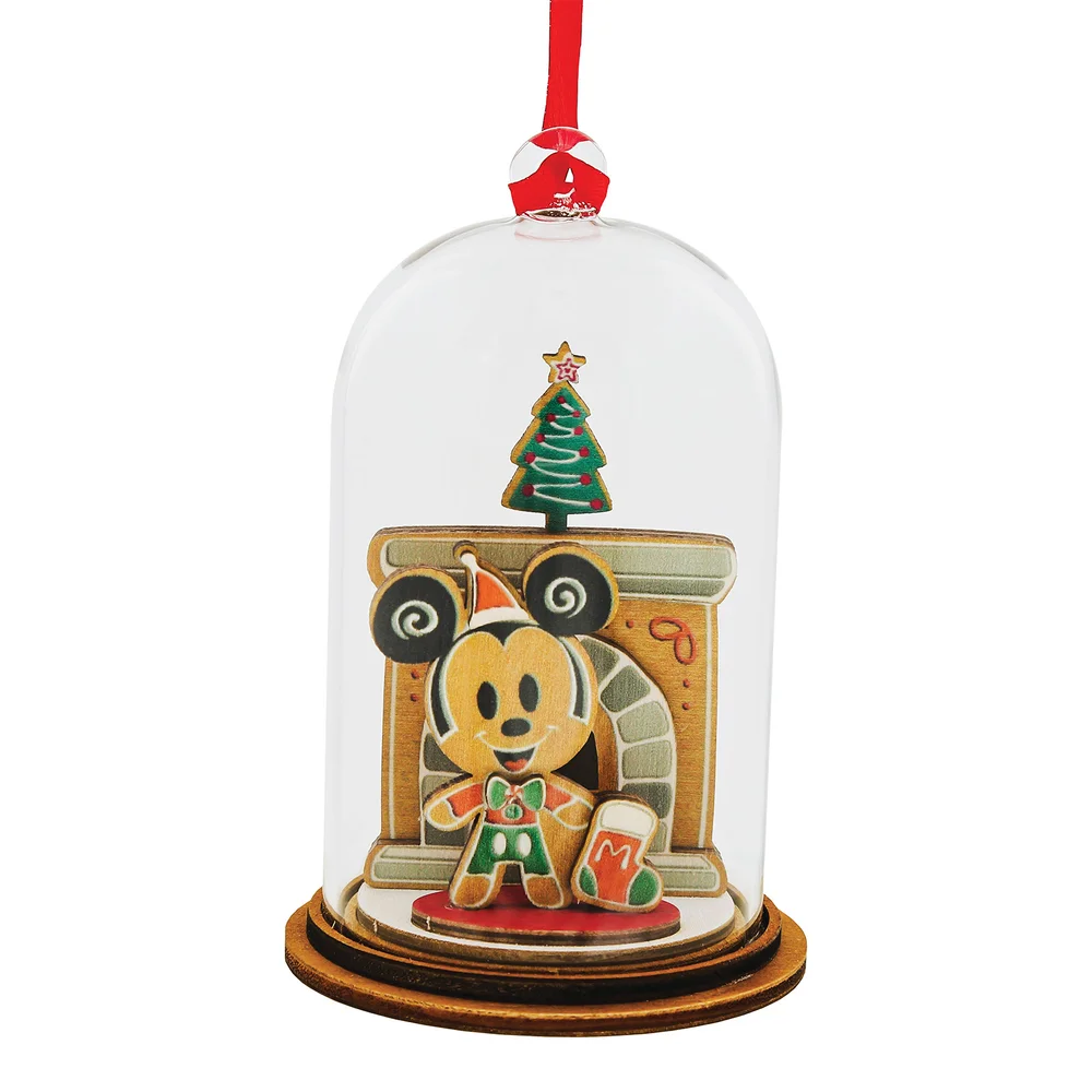Enchanting Disney Santa Please Call Here Mickey Mouse Figurine Image 1