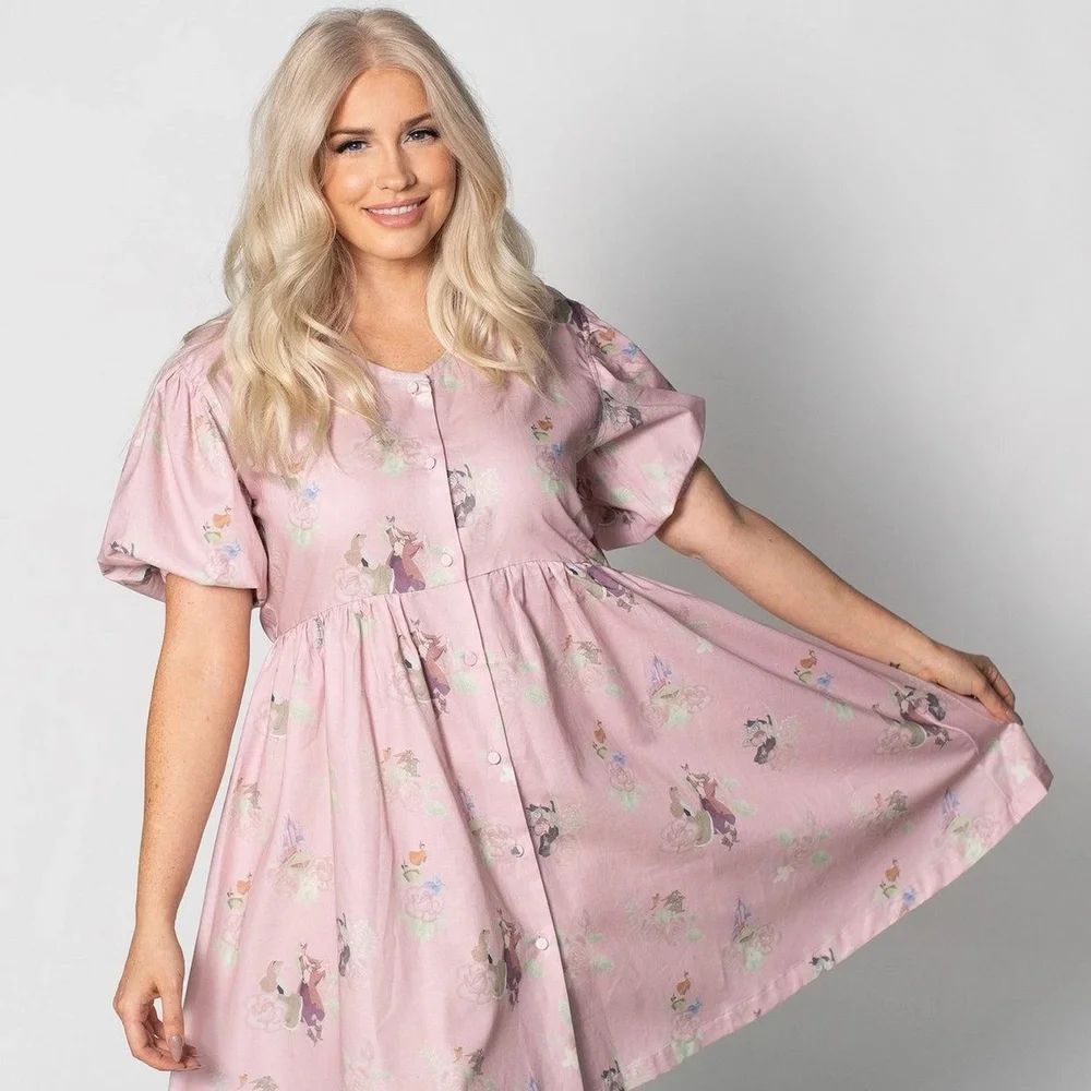 Cakeworthy Sleeping Beauty Puffy Sleeve Dress - S Image 1