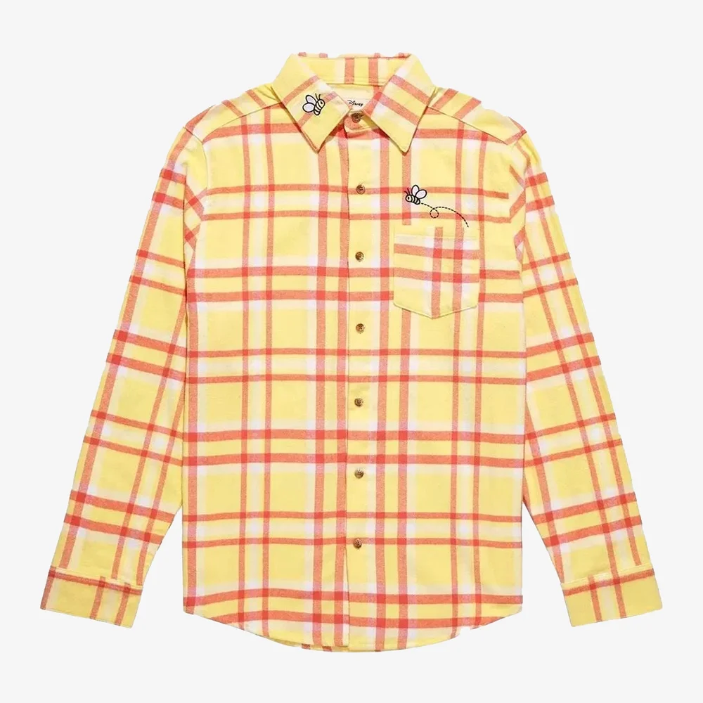 Cakeworthy Winnie the Pooh Bee Flannel - L Image 1