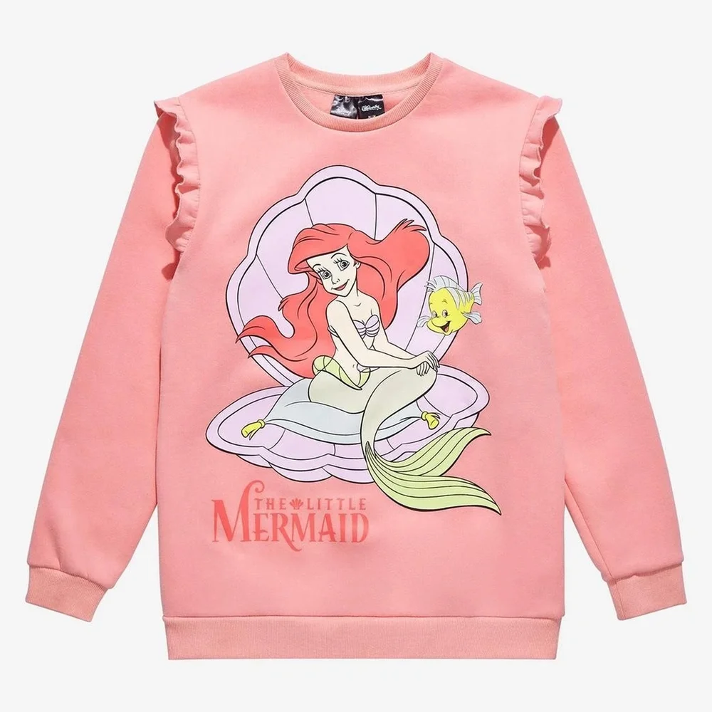 Cakeworthy The Little Mermaid Ruffle Sleeve Sweatshirt - S Image 1