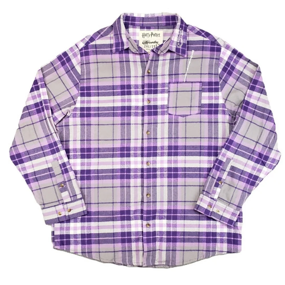 Cakeworthy Harry Potter Dumbledore Flannel Shirt - XL Image 1