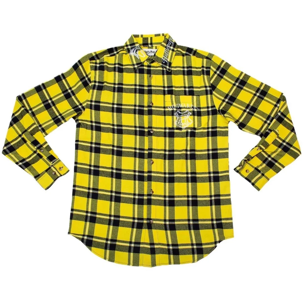 Cakeworthy Hufflepuff Flannel Shirt - M Image 1