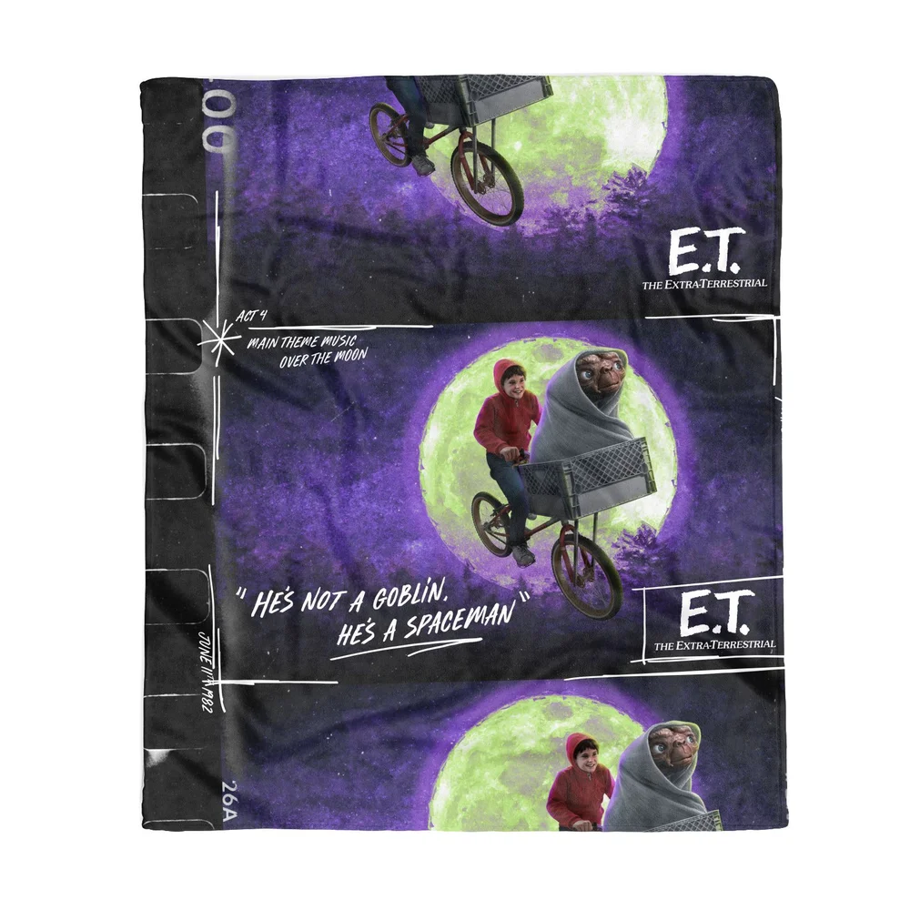 E.T. the Extra-Terrestrial Film Reel Fleece Blanket - M Image 1