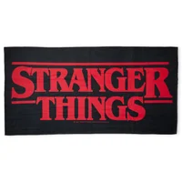 Stranger Things Logo Beach Towel
