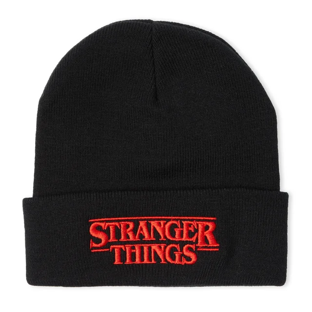 Stranger Things Logo Beanie -Black