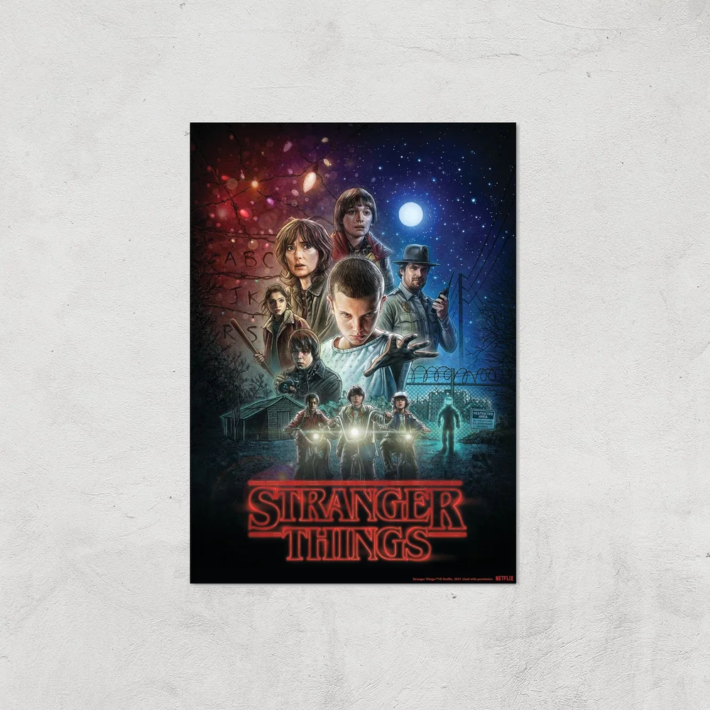 Stranger Things Season One Poster Giclee Art Print - A4 - Print Only Image 1