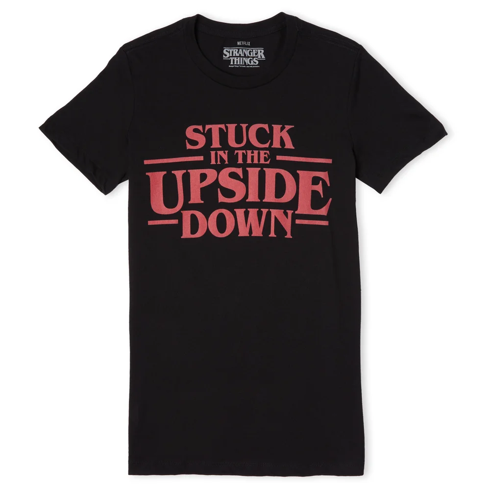 Stranger Things Stuck In The Upside Down Women's T-Shirt - Black - XS Image 1