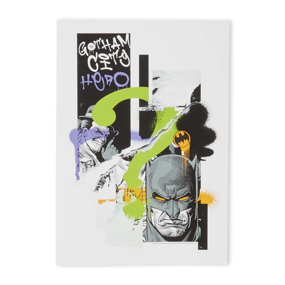 Batman Torn Impression d'art Giclée - A4 - Print Only Image 1