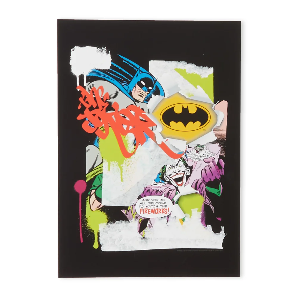 Batman Collage Impression d'art Giclée - A4 - Print Only Image 1