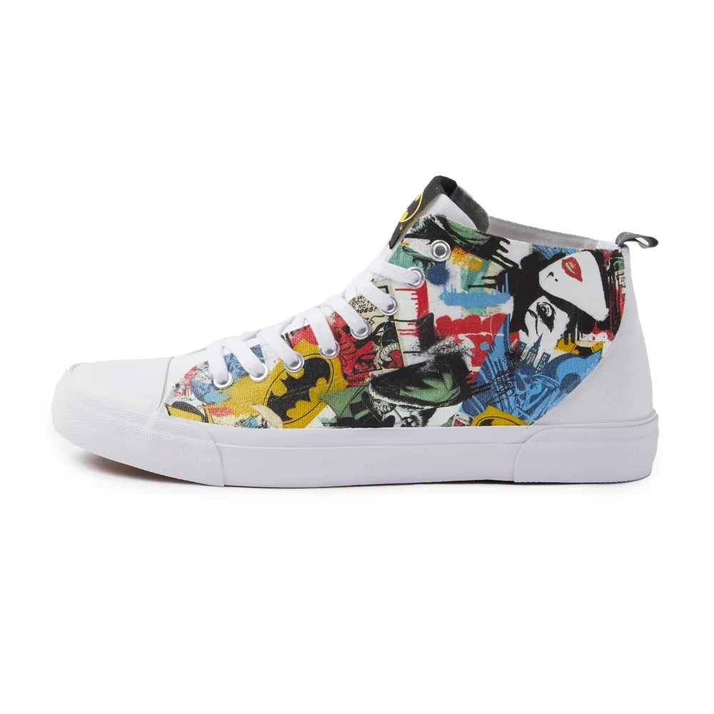 Akedo x Batman Mash Up Chaussures Coupe Haute Adulte - Blanc - UK3 / EU35.5 Image 1