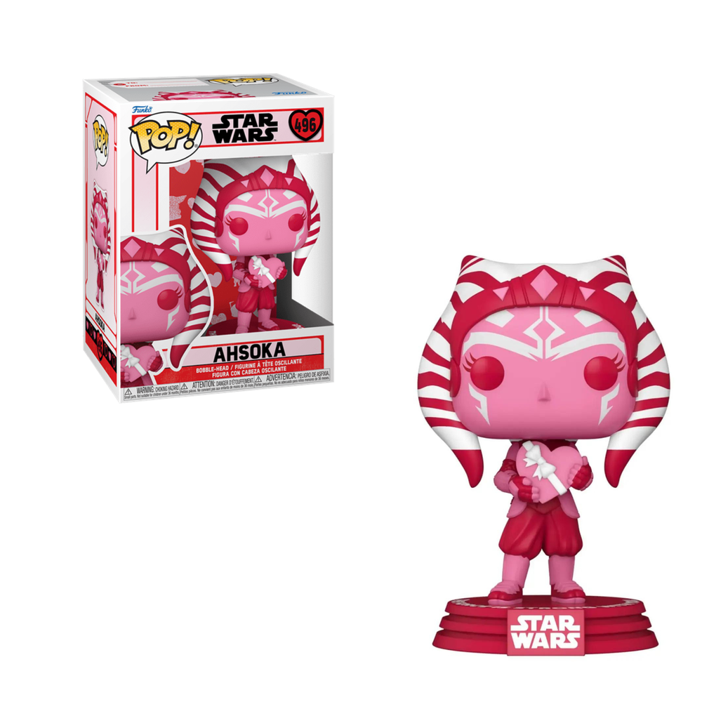 Figurine Pop! Star Wars Ahsoka en Vinyl - Spéciale St-Valentin Image 1