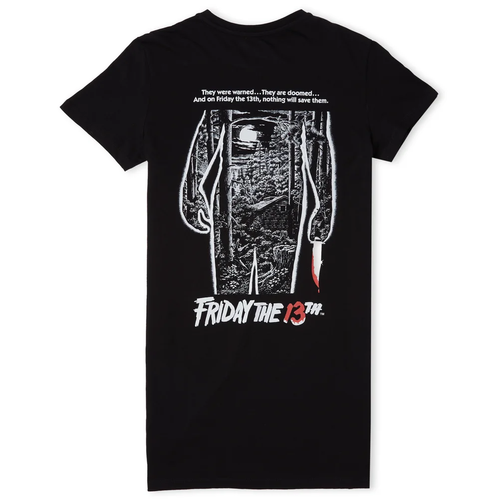 Friday the 13th Classic Monochrome Femme robe T-Shirt - Noir - L Image 1