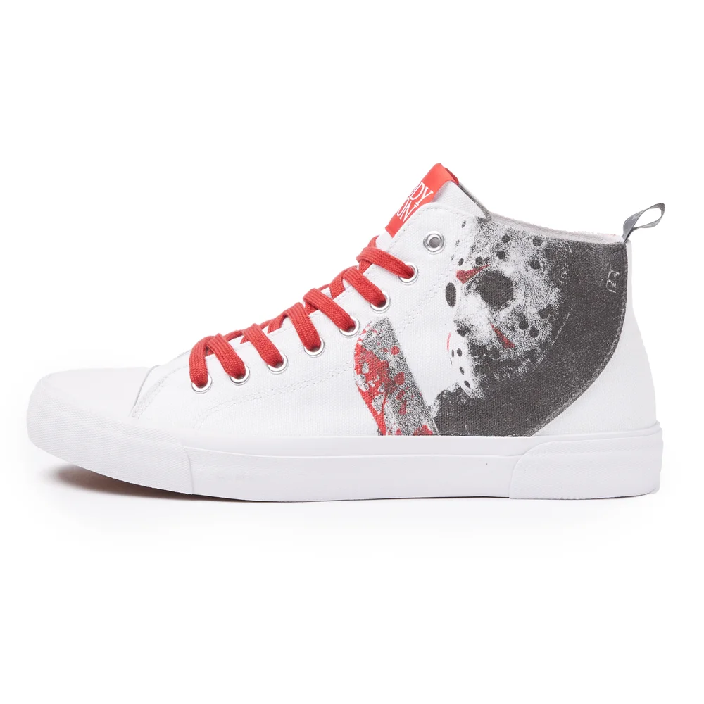 AKEDO X Freddy Vs. Jason Team Jason Blanche Chaussures Coupe Haute Adulte - UK3 / EU35.5 Image 1