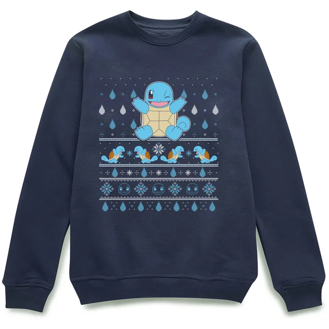Pokémon Jingle Shells Unisex Pull de Noël - Bleu Marine