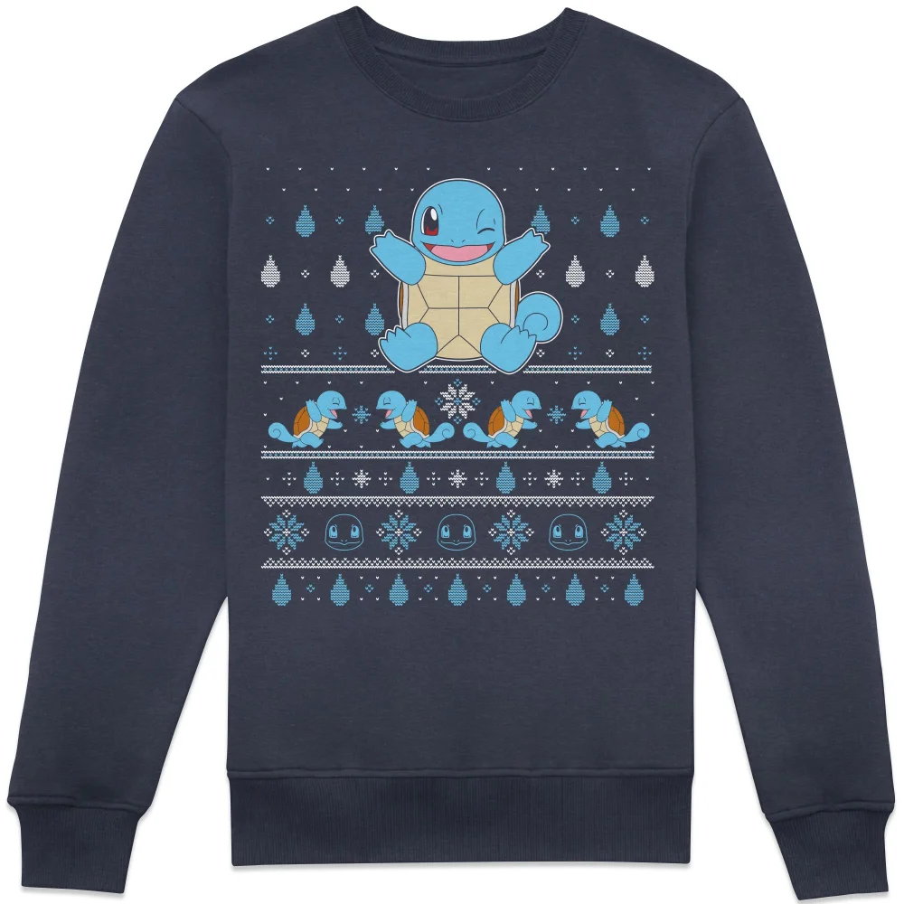 Pokémon Jingle Shells Unisex Pull de Noël - Bleu Marine - S Image 1
