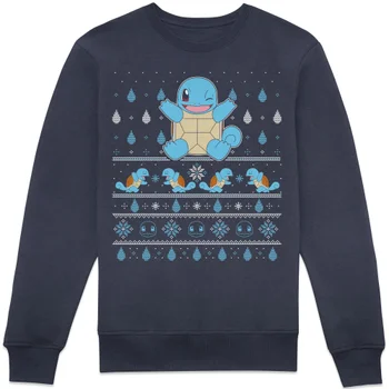 Pokémon Jingle Shells Unisex Pull de Noël - Bleu Marine