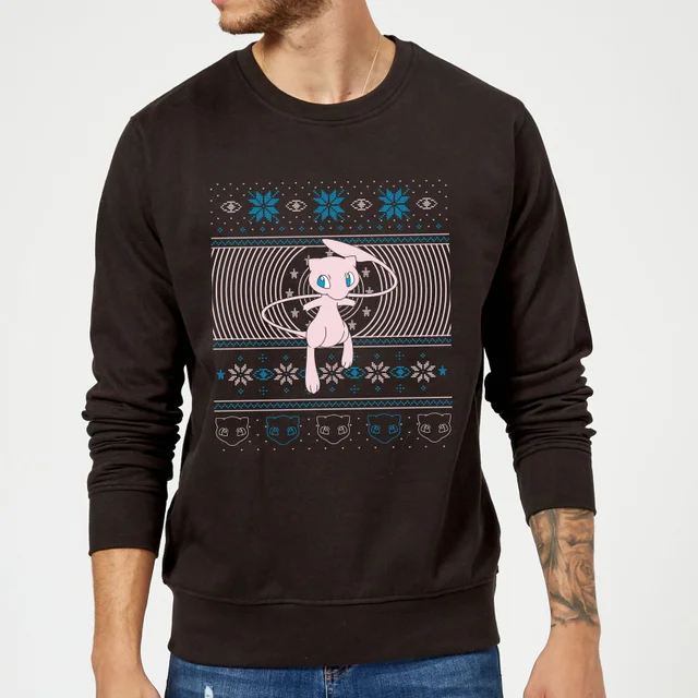 Pokémon All I Want For Christmas Is Mew Pull Unisexe - Noir