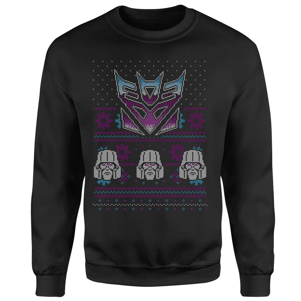 Transformers Christmas Decepticons Classic Ugly Knit Pull Unisexe - Noir - S Image 1