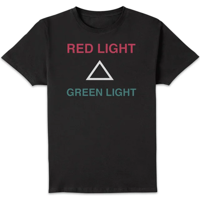 Squid Game RED LIGHT GREEN LIGHT Homme T-Shirt - Noir