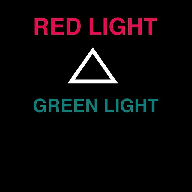 Squid Game RED LIGHT GREEN LIGHT Homme T-Shirt - Noir