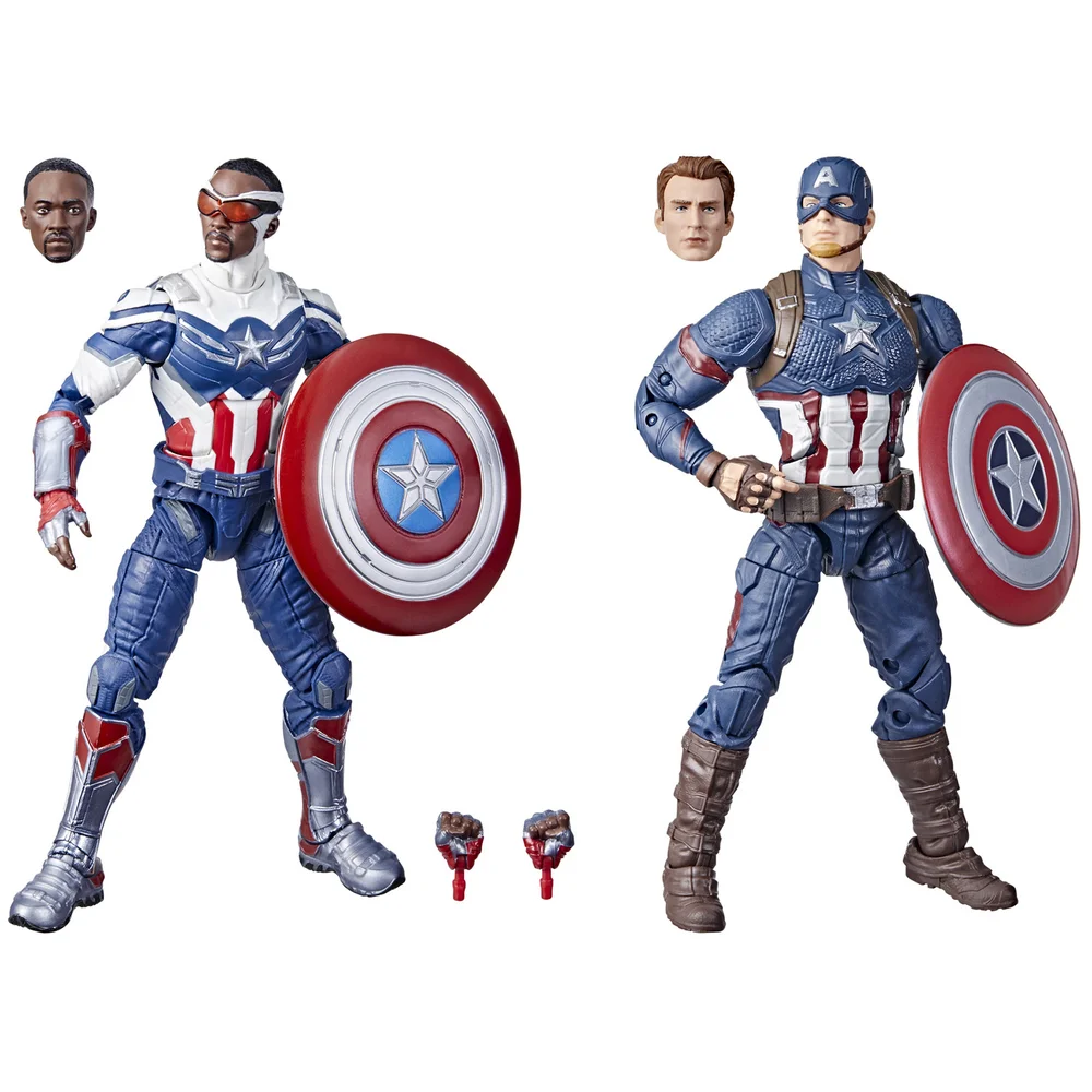 Hasbro Marvel Legends Series Captain America 2-Pack Action Figure Image 1