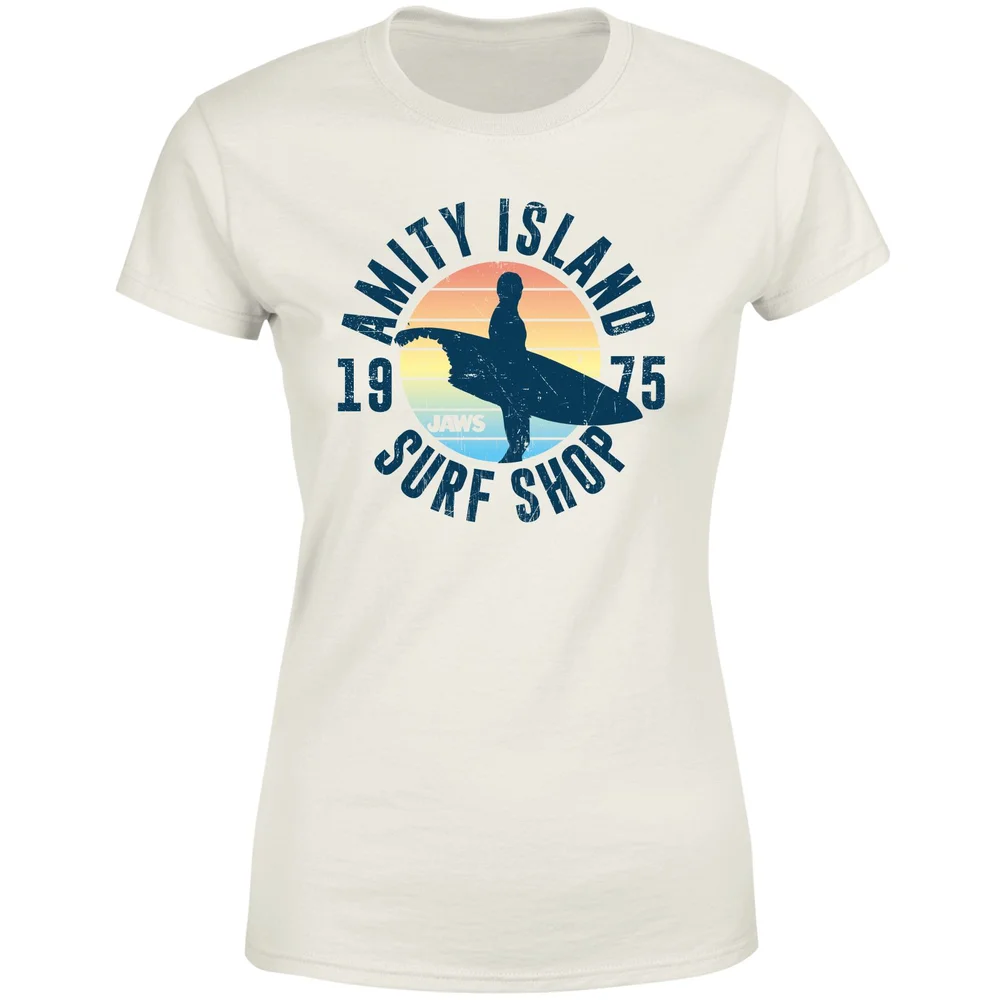 Jaws Amity Surf Shop Women's T-Shirt - Cream - M Image 1