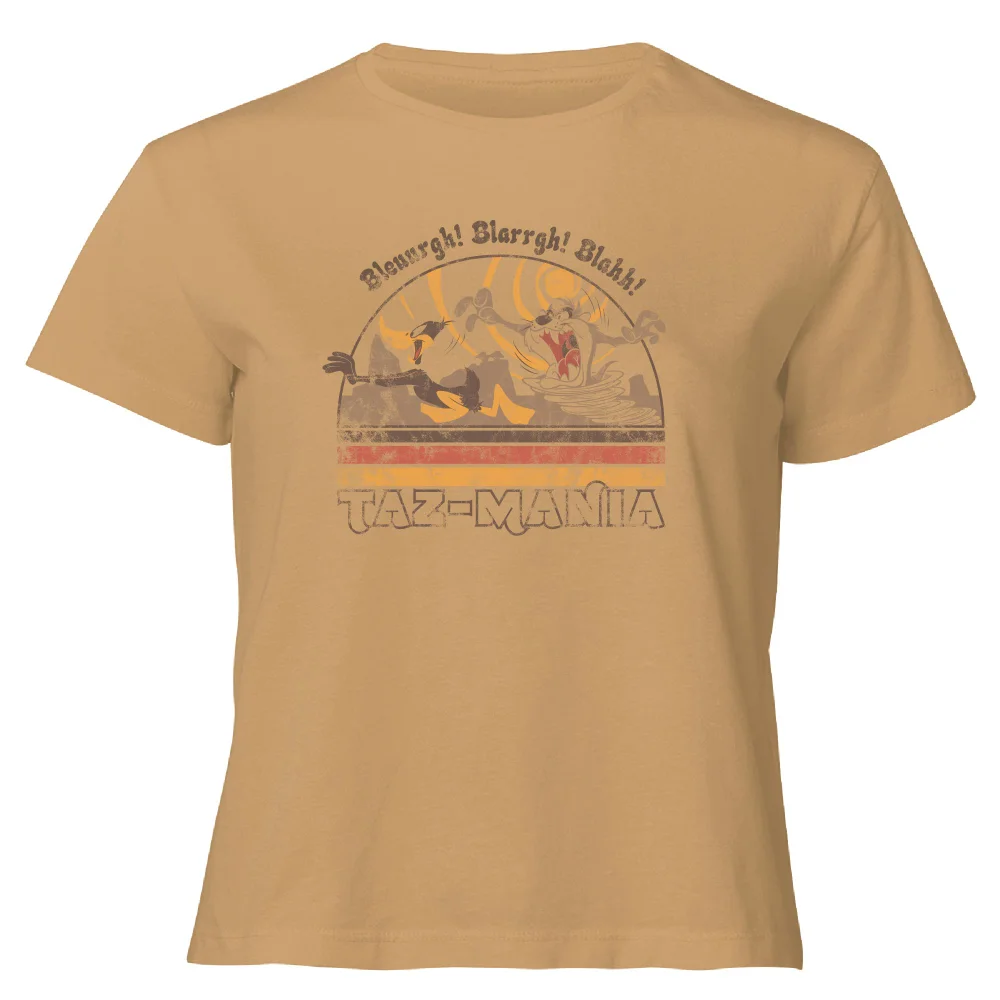 Looney Tunes Surf Women's Cropped T-Shirt - Tan - XL Image 1