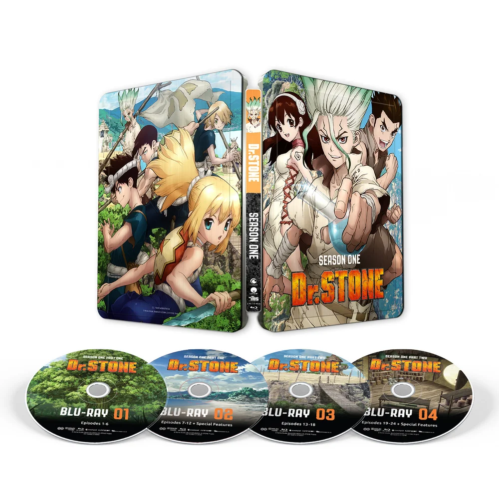 Dr. Stone Saison 1 - Steelbook Blu-ray en Exclusivité Zavvi Image 1