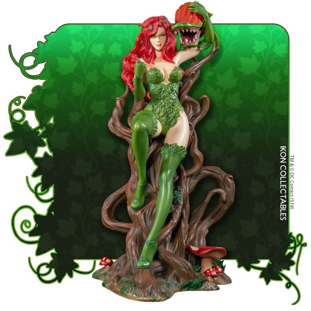 Ikon Collectables DC Comics Batman Poison Ivy on Vine Throne 30cm Statue Image 1