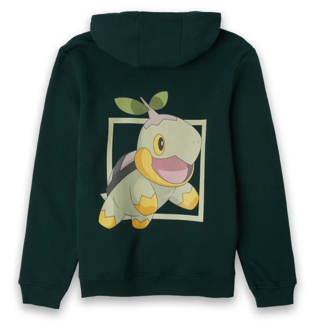 Pokémon Tortipouss Sweat à Capuche Unisexe - Vert
