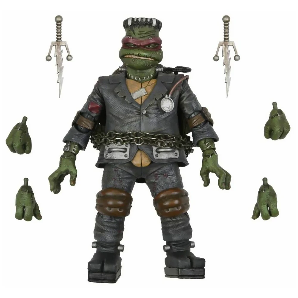 NECA Teenage Mutant Ninja Turtles x Universal Monsters Raphael as Frankenstein's Monsters Ultimate 7 Inch Action Figure Image 1