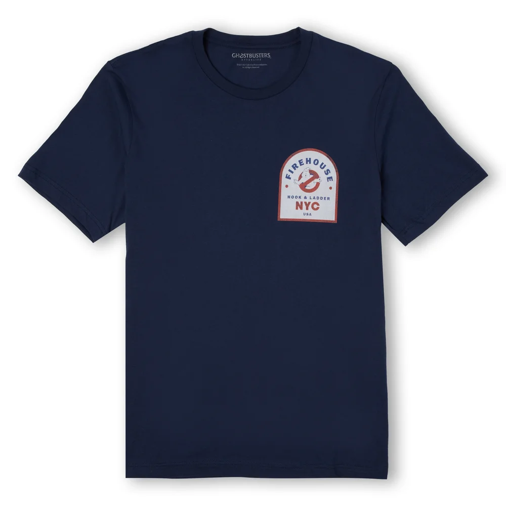 Ghostbusters Hook And Ladder Firehouse Unisex T-Shirt - Navy - S Image 1