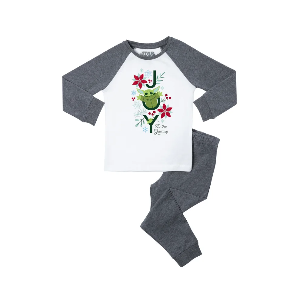 Star Wars Joy To The Galaxy Babies/Toddler Pyjamas - Grey - 6-9 months Image 1